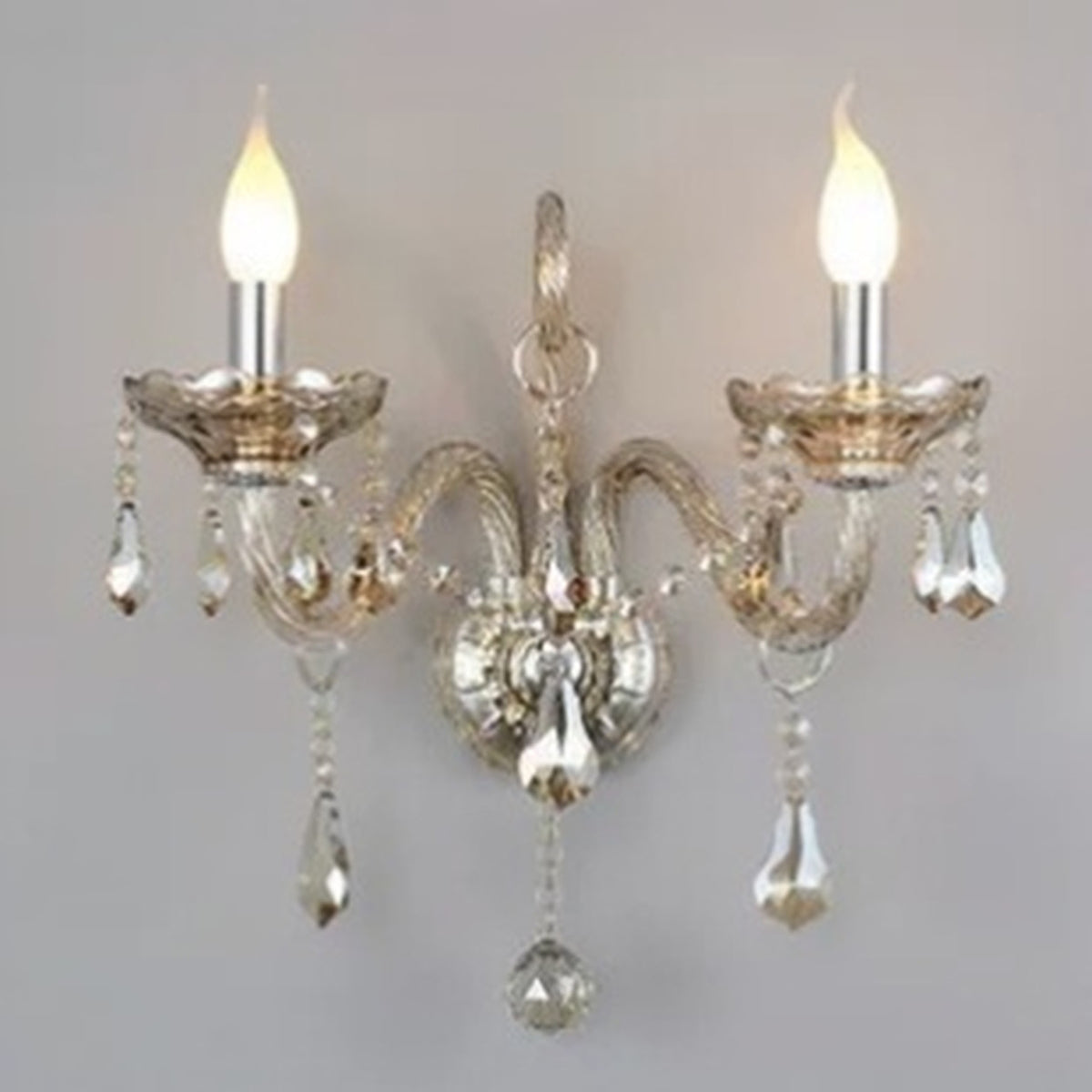 AM0735 — European Stairwell Crystal Wall Light for Living Rooms & Dining Rooms