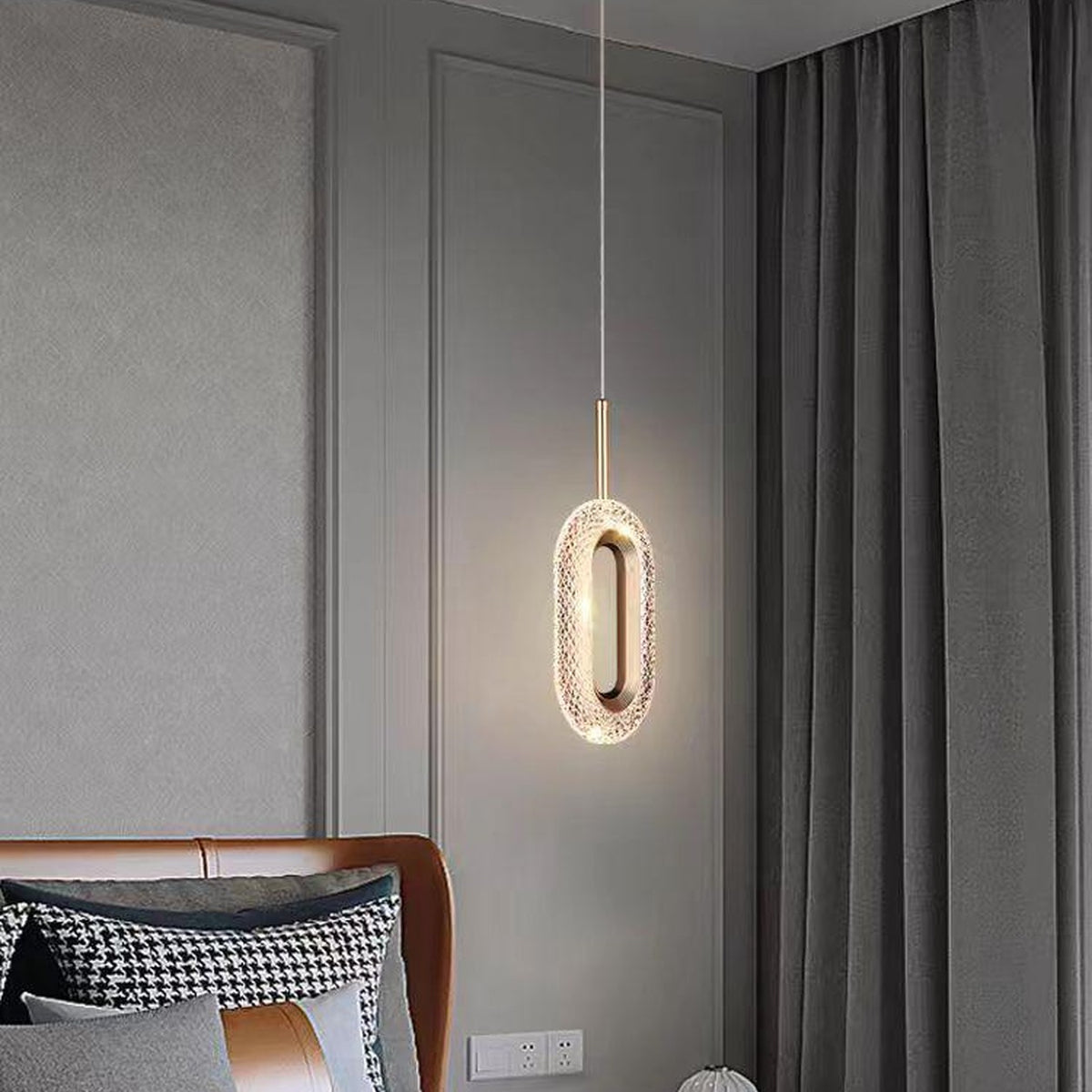 AM0519 — Light Luxury Lychee Crystal Chandelier for Master Bedrooms