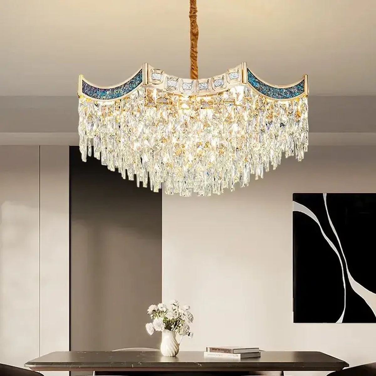 AM0546 — Modern Luxury Crystal Chandelier for Living Rooms