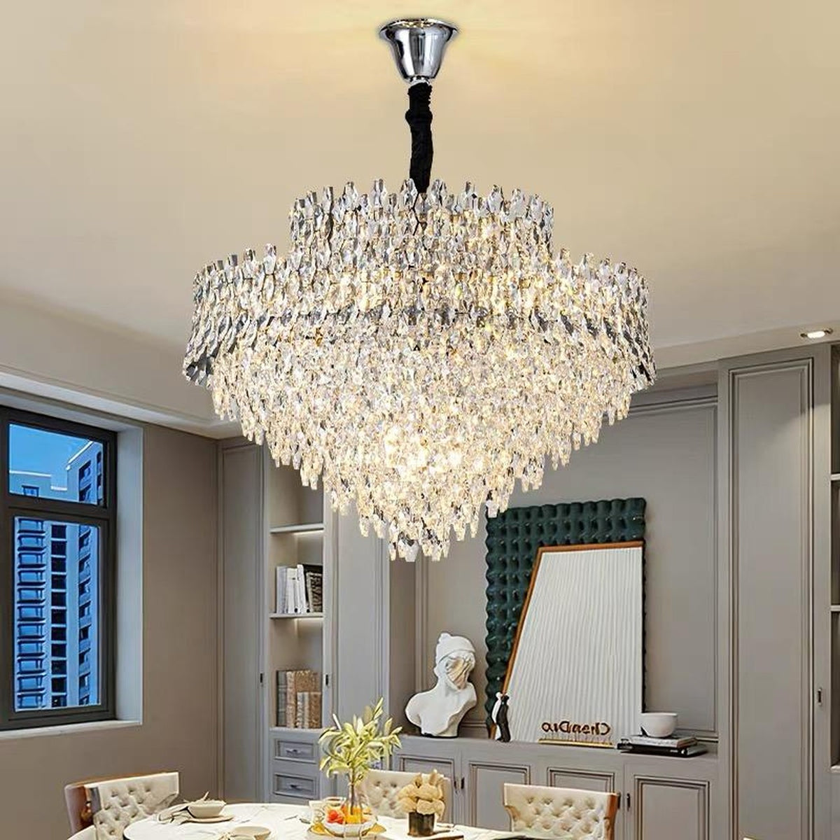 AM0583 — Modern Luxury Crystal Chandelier for Living Rooms