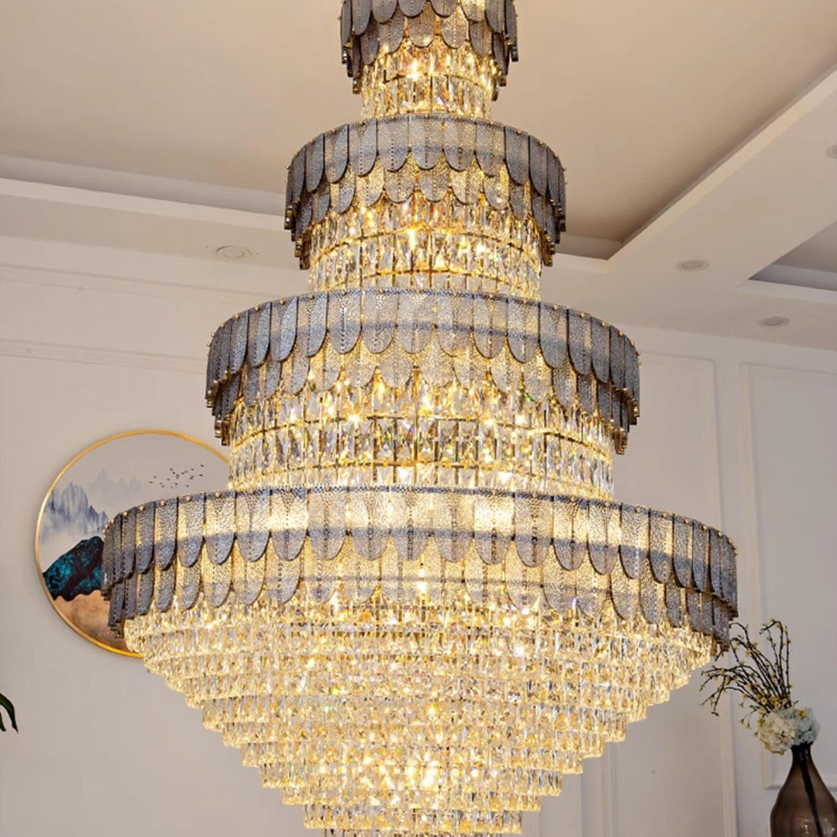 AM0654 — Modern Luxury Crystal Chandelier for Living Rooms