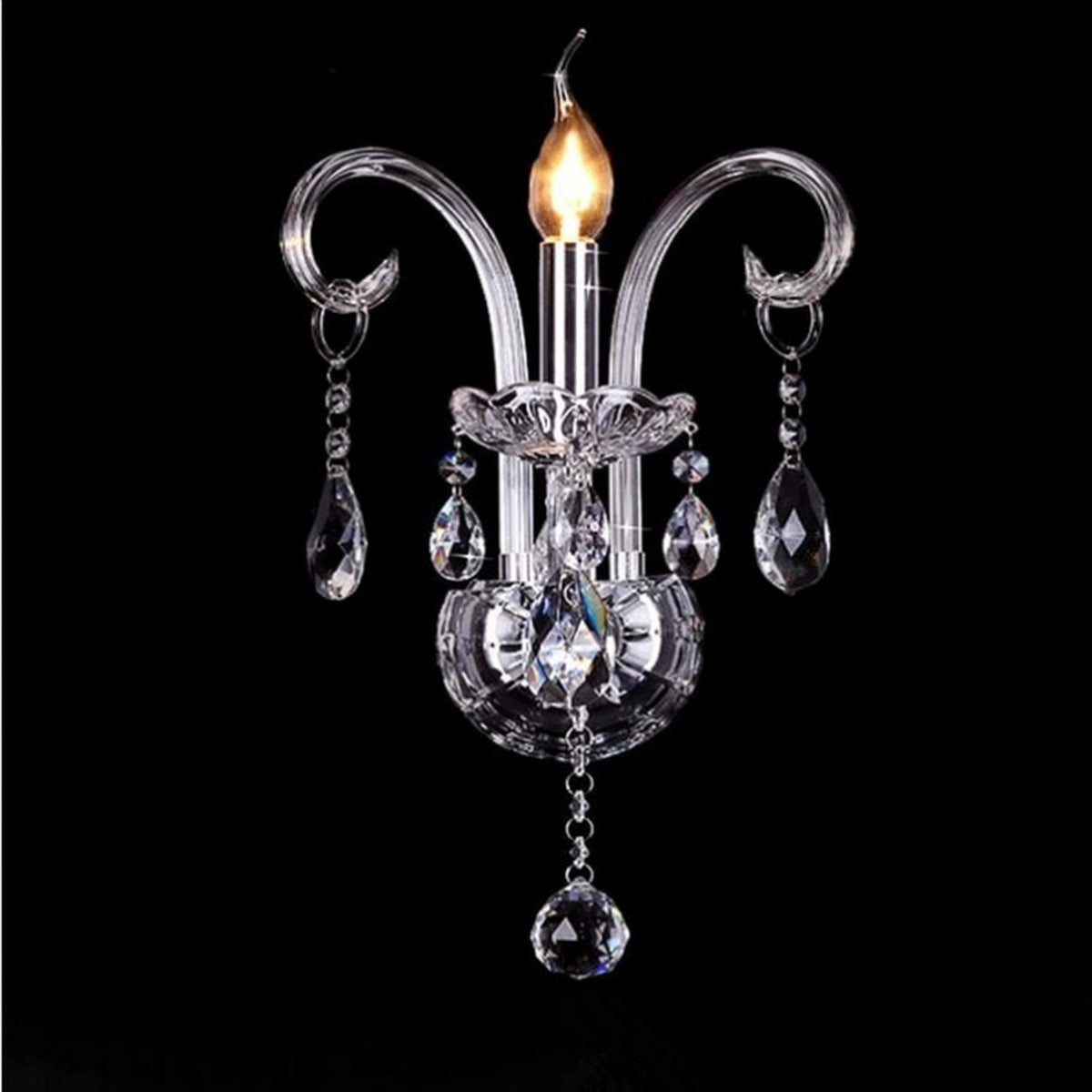 AM0732 — European Crystal Wall Light for Living Rooms & Dining Rooms