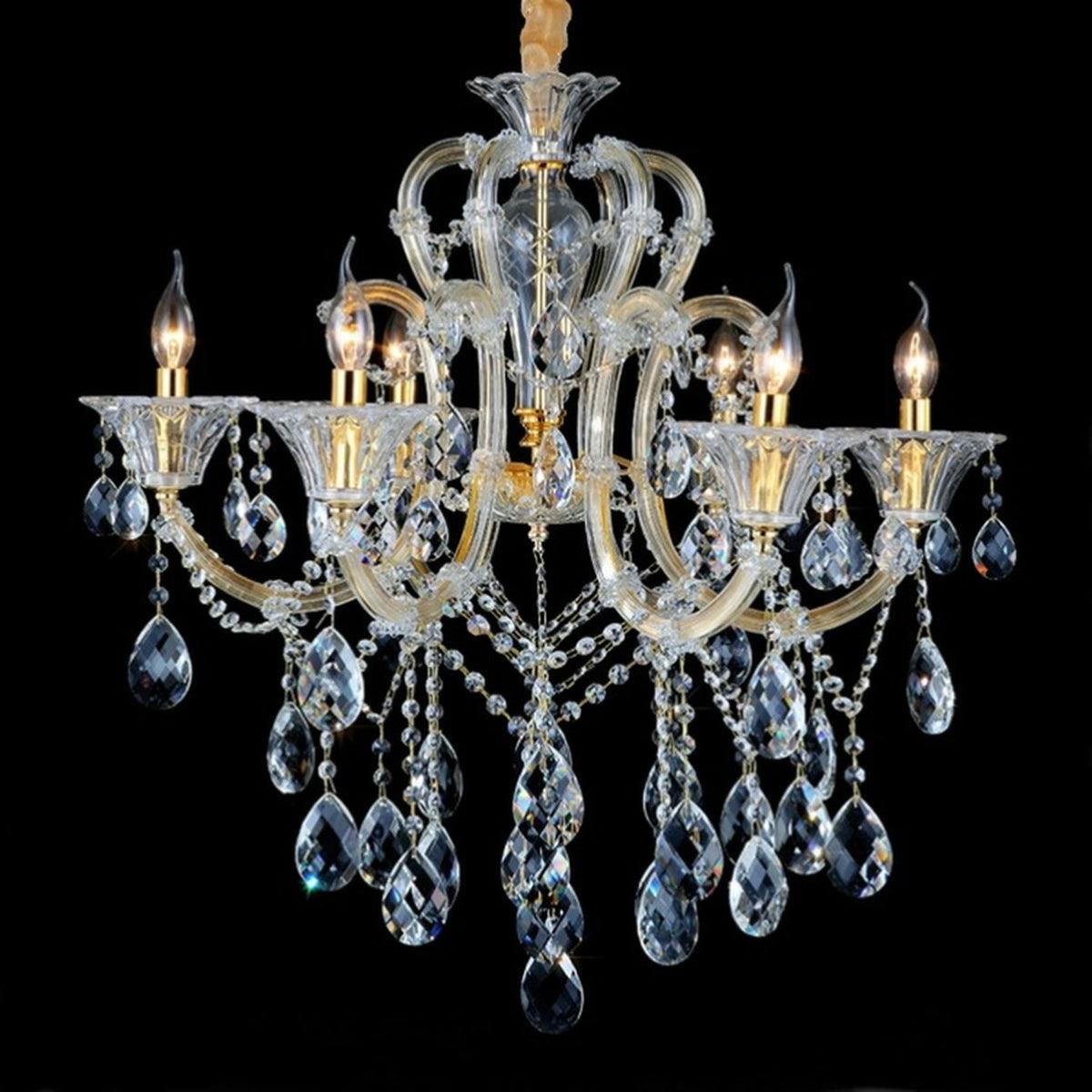 AM0814 — European Duplex Crystal Chandelier for Kids' Rooms
