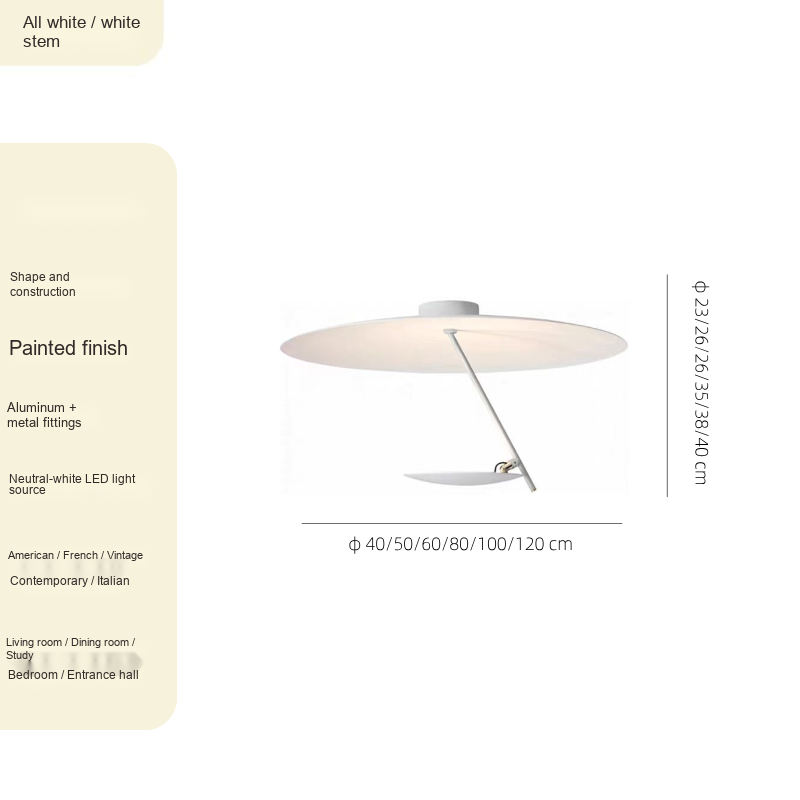 Gold Leaf Ceiling Light — AM0160, view 8
