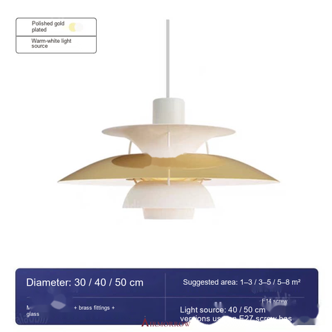 Polished gold plated Warm-white light source · 30x30x16cm
