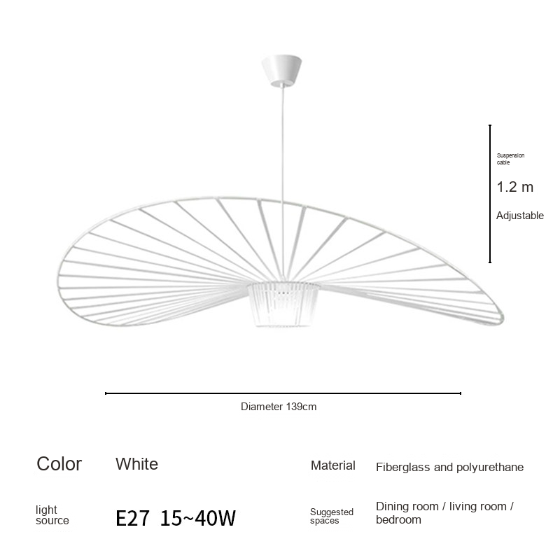Wide Brim Pendant Light — AM0215, view 18