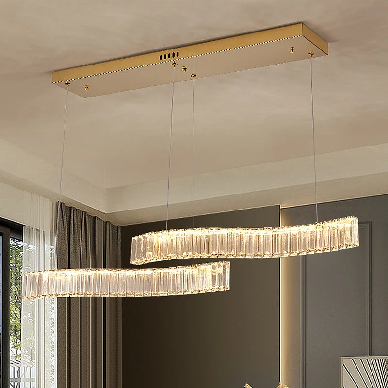 AM0070 · Modern Minimalist Crystal Chandelier for Living Spaces · 3 Configurations — AM0070, view 5