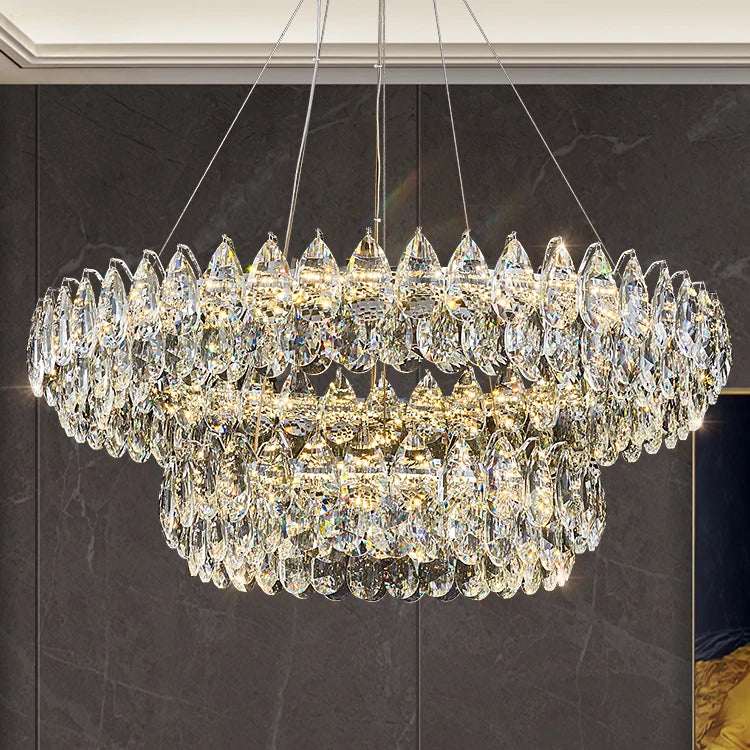 AM0075 · Italian Tiered Composition Crystal Chandelier for Living Spaces · 9 Configurations — AM0075, view 5