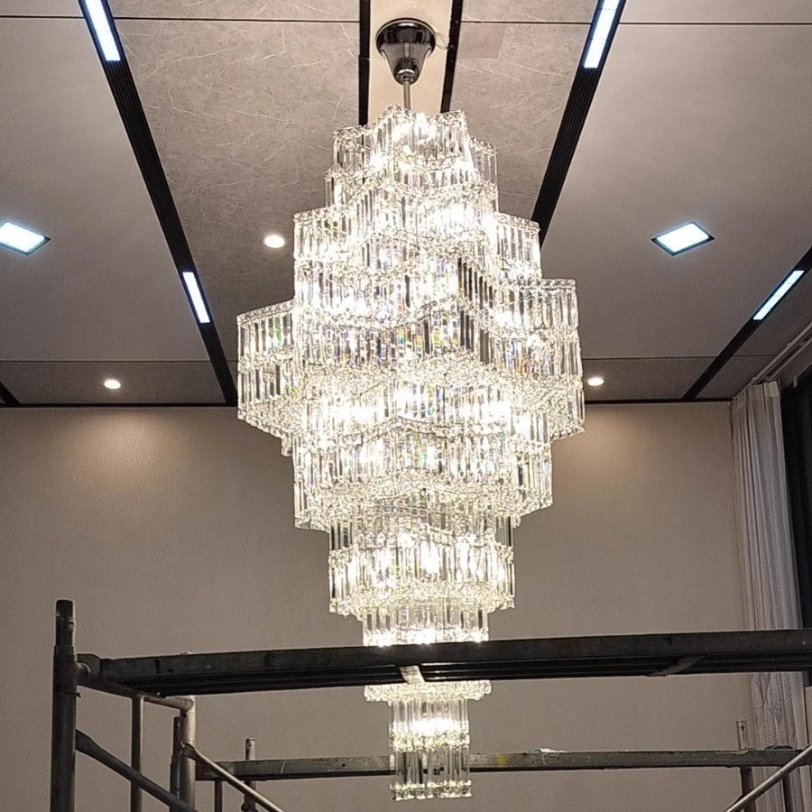 AM0008 · Modern Minimalist Crystal Chandelier for Living Spaces · 7 Configurations — AM0008, view 5