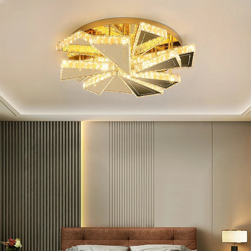 AM0119 · French Flush Mount Square Ceiling Light for Bedrooms · 4 Configurations — AM0119, view 5