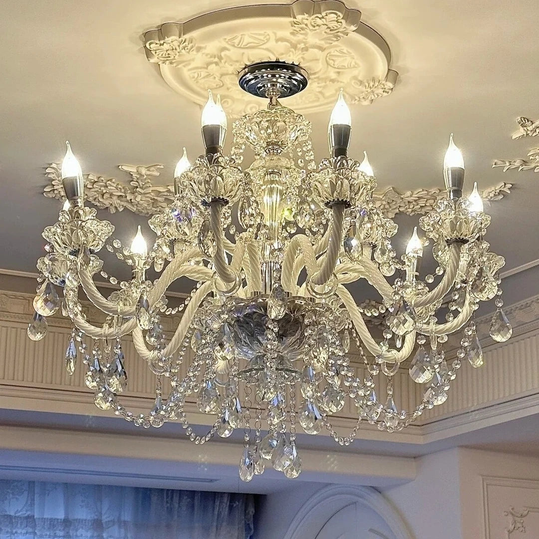 AM0013 · French Crystal Palace-Inspired Zinc Alloy Chandelier for Dining Rooms — AM0013, view 5