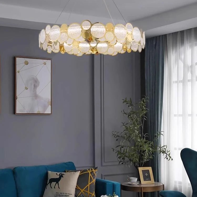AM0101 · Modern Minimalist Round Crystal Chandelier for Dining Rooms · 9 Configurations — AM0101, view 5