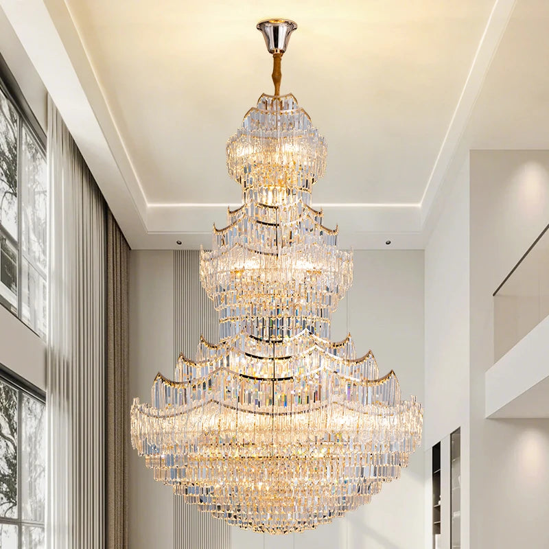 AM0023 · European Classic Stairwell Crystal Chandelier for Double-Height Spaces — AM0023, view 5