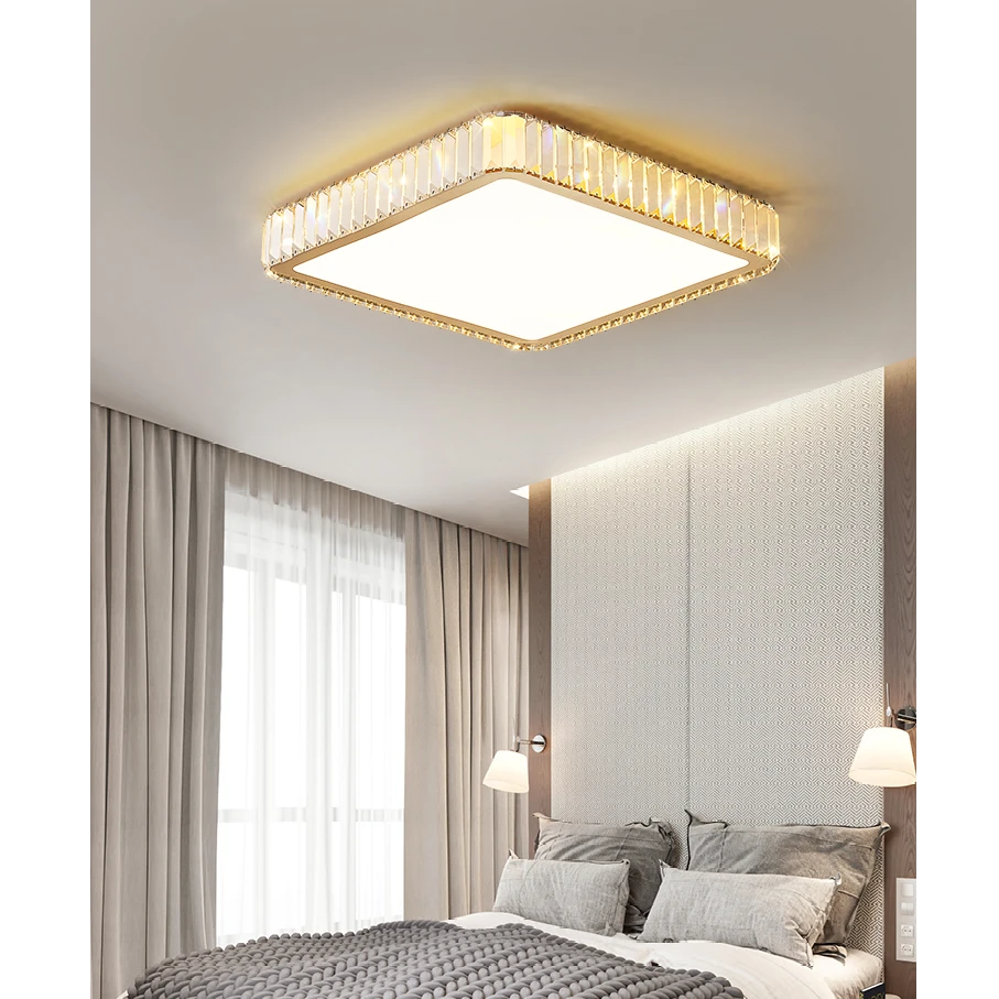 AM0074 · French Flush Mount Diamond Ceiling Light for Bedrooms · 12 Configurations — AM0074, view 5