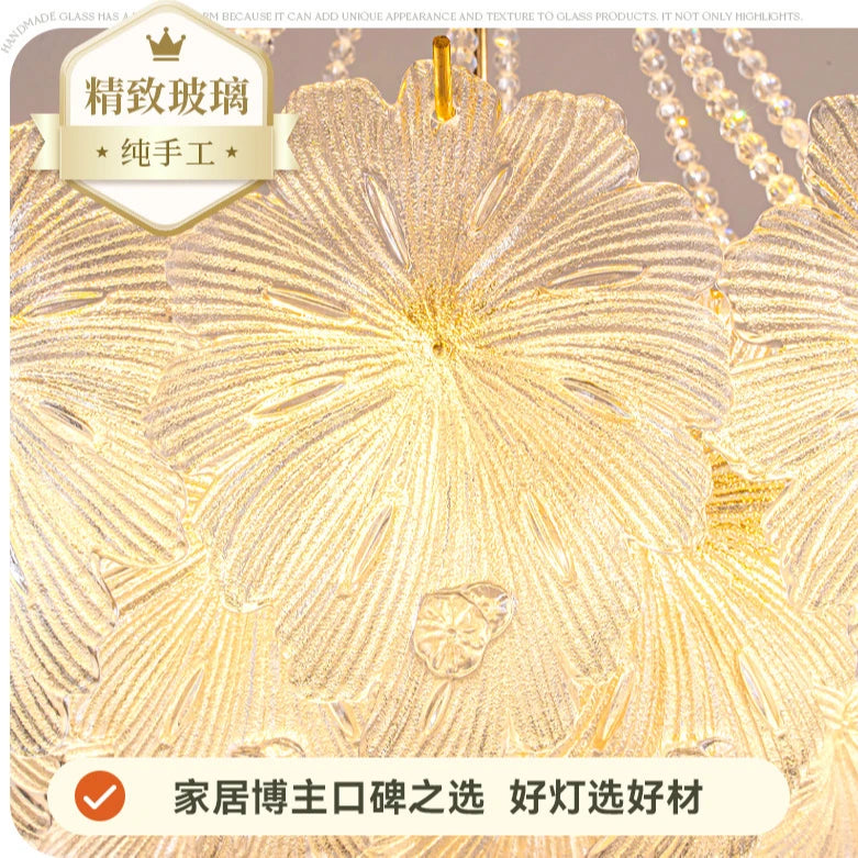 AM0019 · French Petal Glass Chandelier for Dining Rooms · 5 Configurations — AM0019, view 5