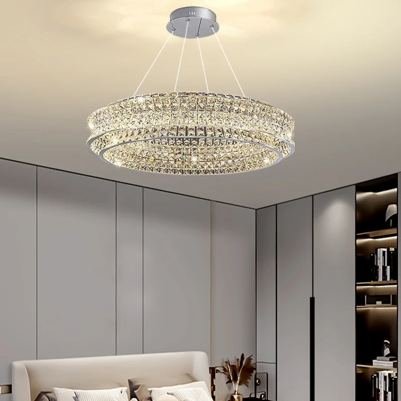 AM0021 · Modern Minimalist Crystal Chandelier for Living Spaces · 6 Configurations — AM0021, view 5