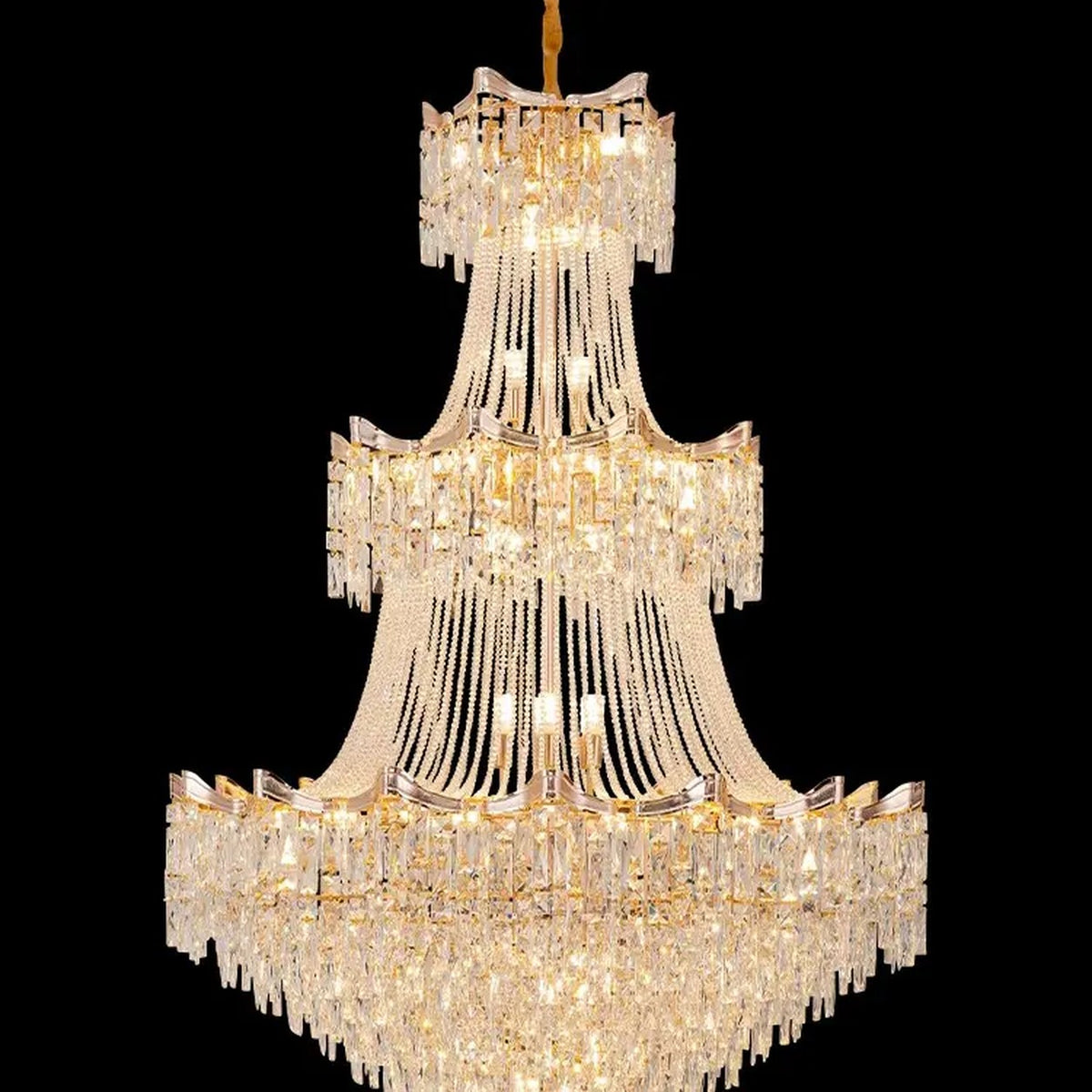 AM0475 — Light Luxury Crystal Chandelier for Living Rooms