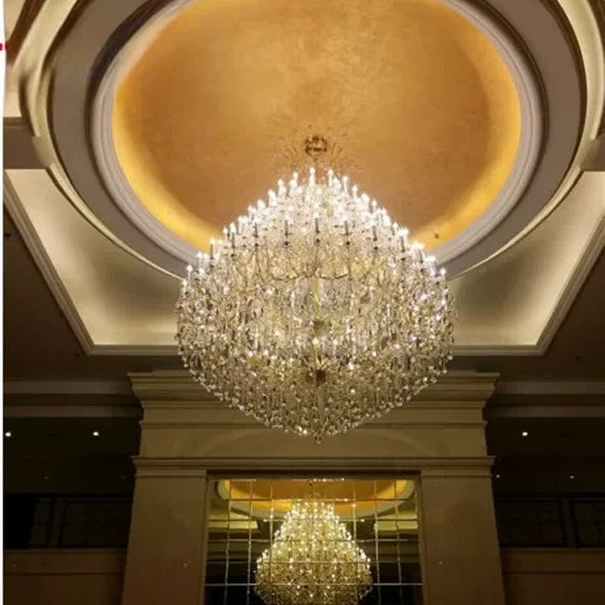 AM0797 — European Duplex Double-height Crystal Chandelier for Living Rooms