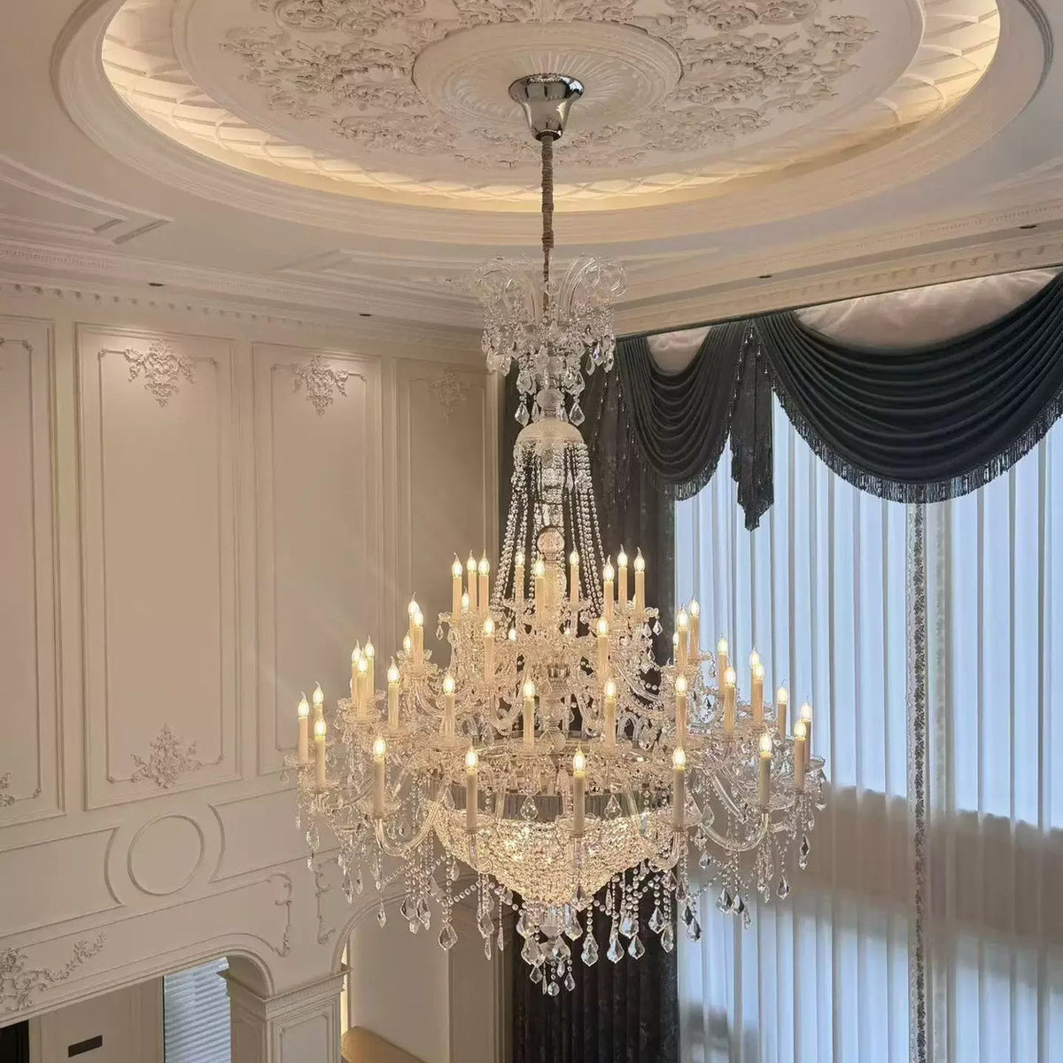 AM0742 — European Two-tier Crystal Chandelier for Living Rooms & Dining Rooms