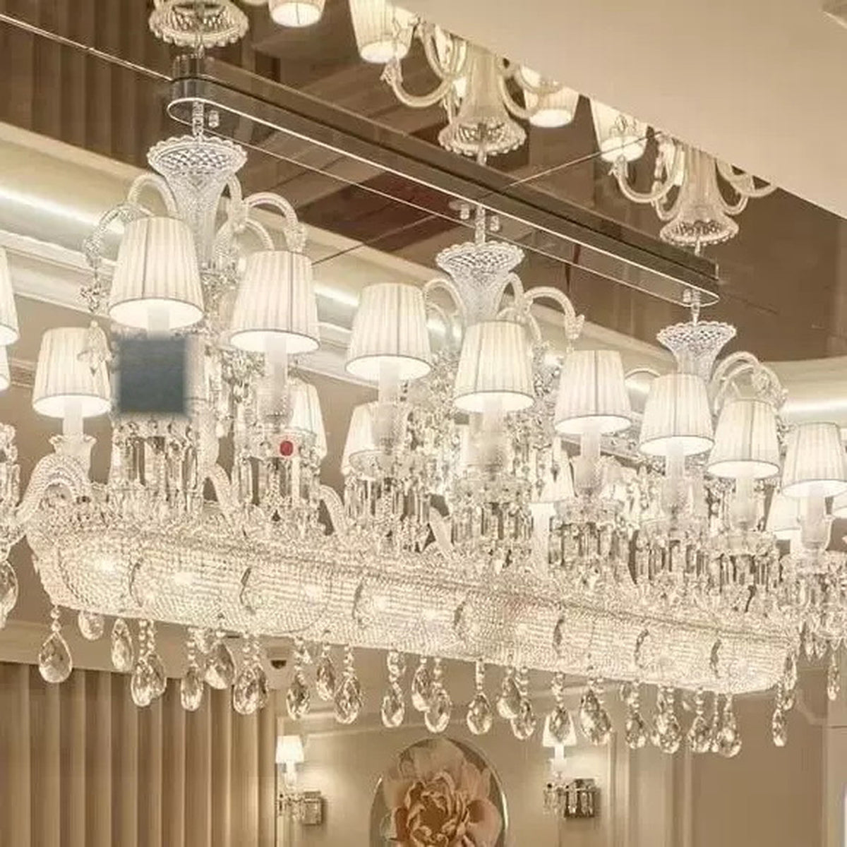 AM0789 — Modern Minimalist Candle Crystal Metal Chandelier for Bedrooms & Studies