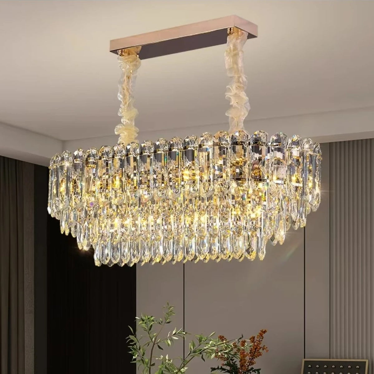 AM0689 — Postmodern Crystal Chandelier for Living Rooms