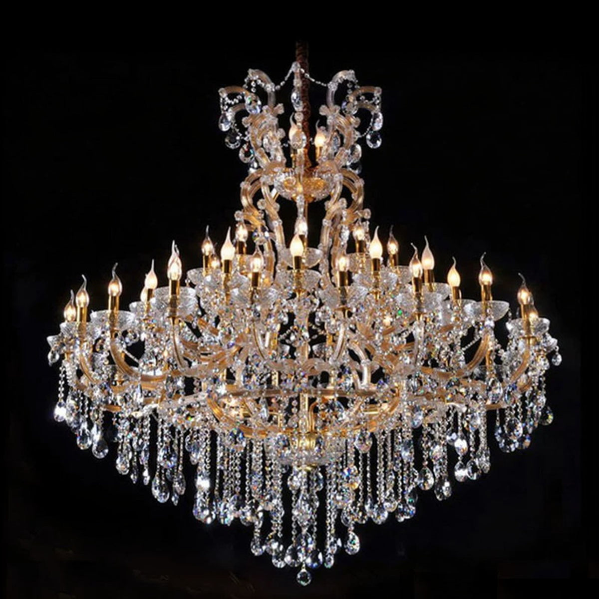 AM0799 — European Candle Stainless Steel Chandelier for Loft Spaces & Duplex Spaces