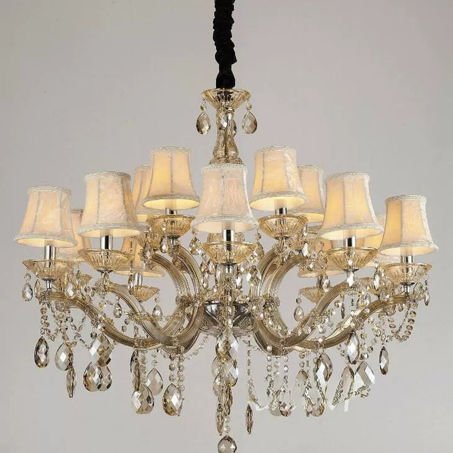 AM0717 — European Candle Grand Hall Crystal Chandelier for Living Rooms & Dining Rooms