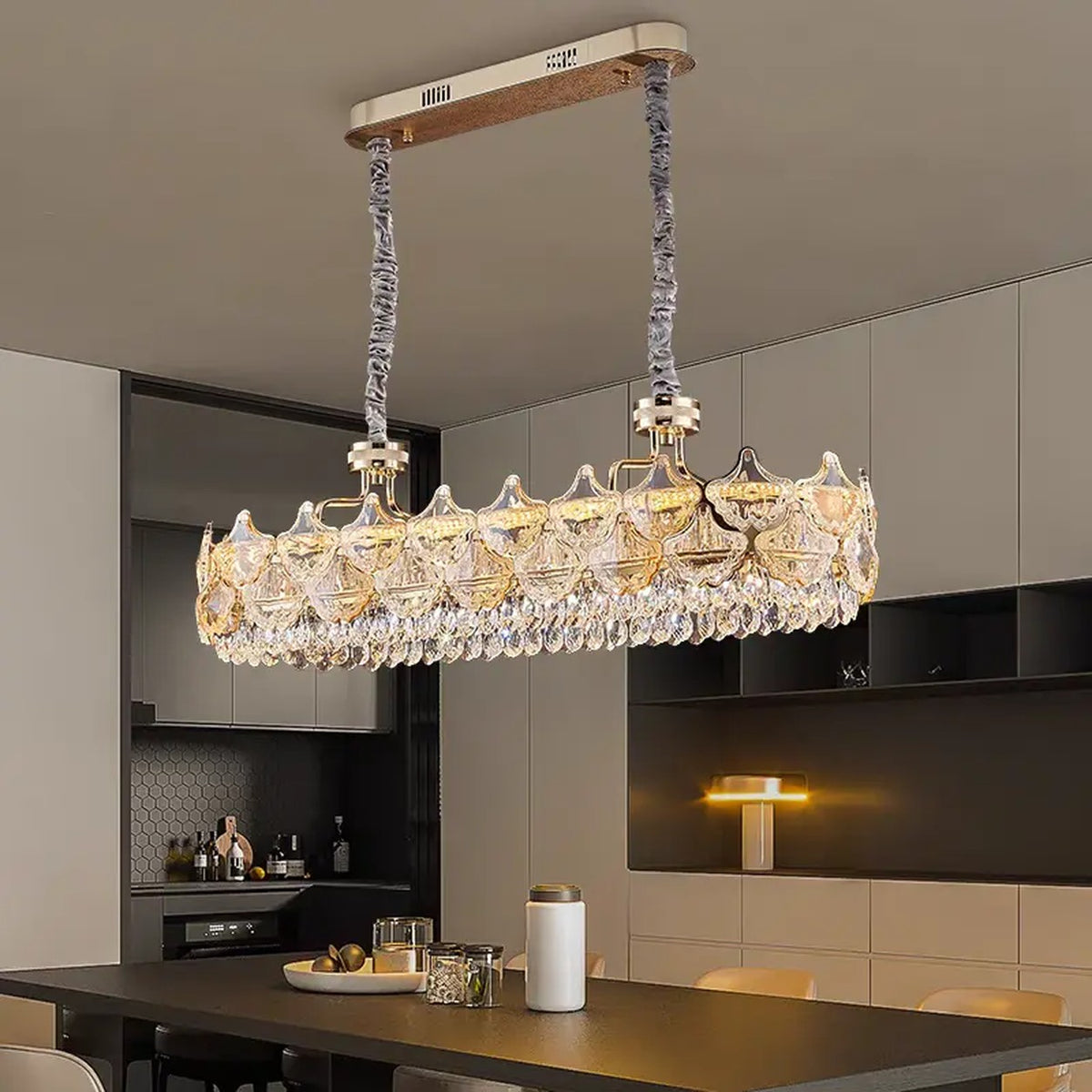 AM0612 — Light Luxury Crystal Chandelier for Living Rooms