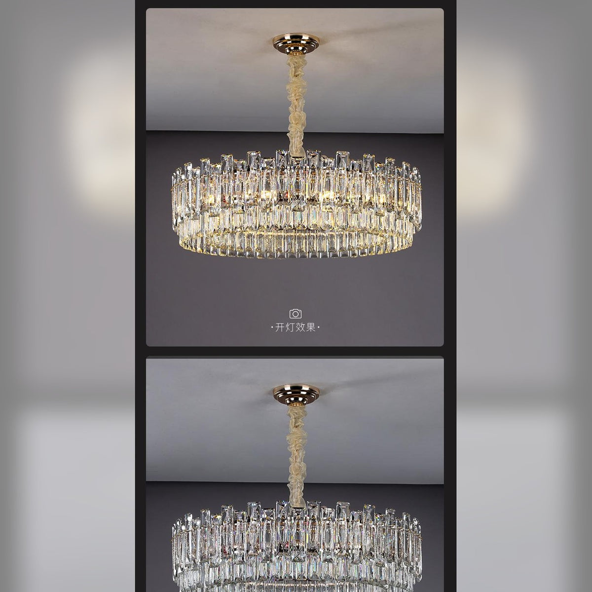 AM0650 — Light Luxury K9 Crystal Chandelier for Living & Dining Rooms