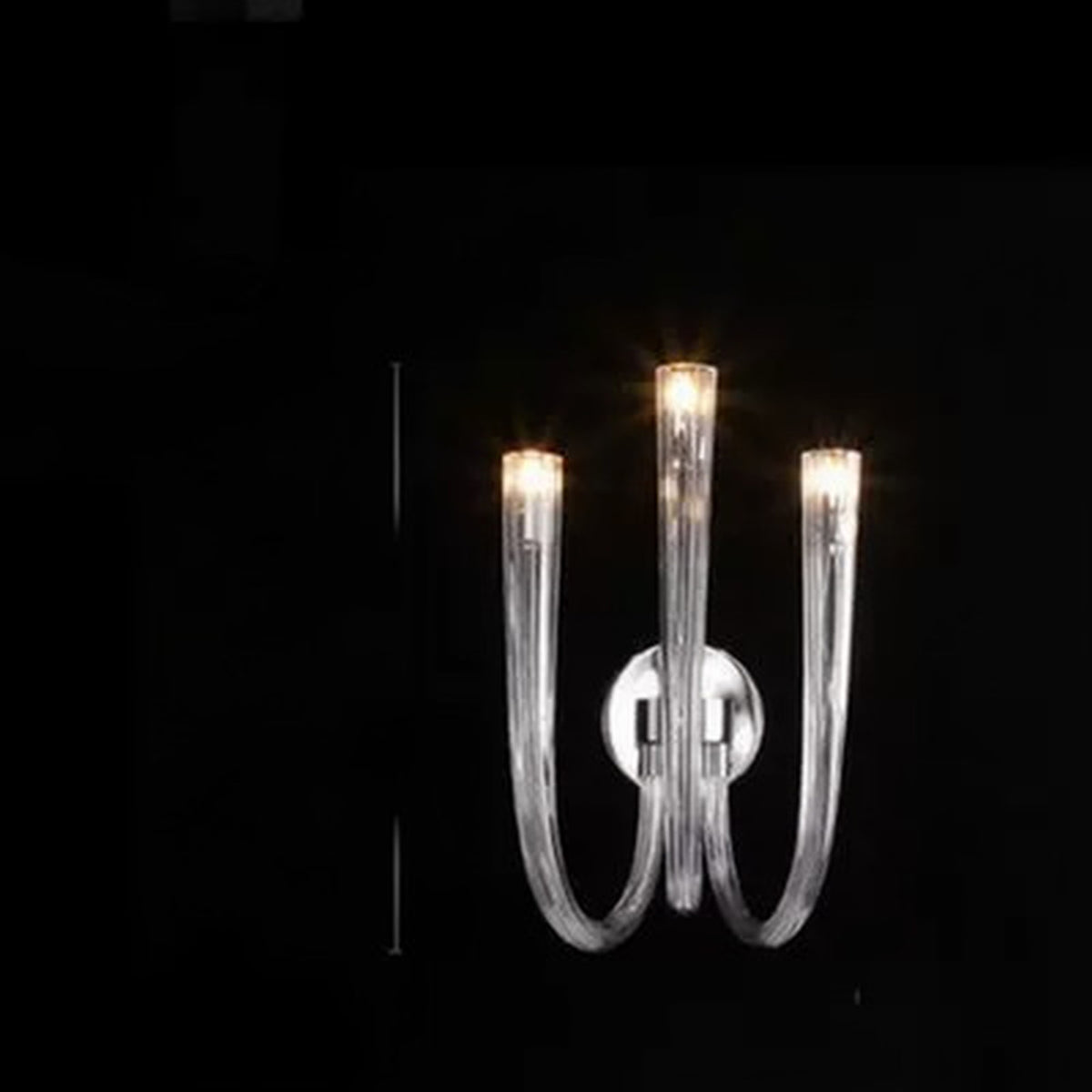 AM0829 — Postmodern Candle Crystal Glass Chandelier for Offices
