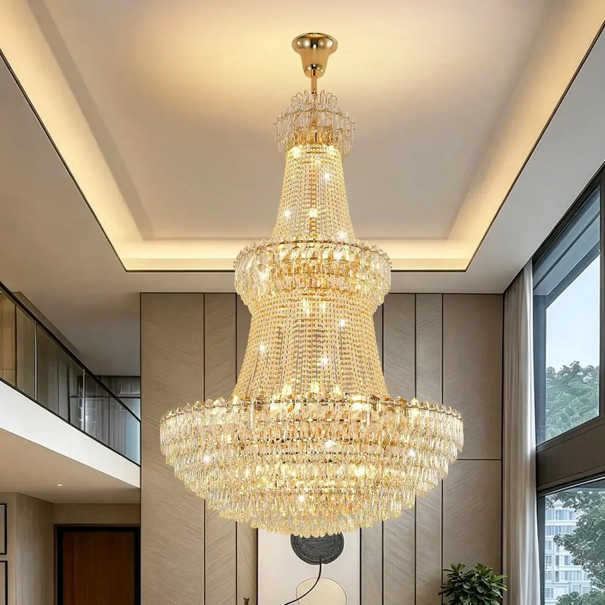 AM0494 — Light Luxury Crystal Chandelier for Living Rooms