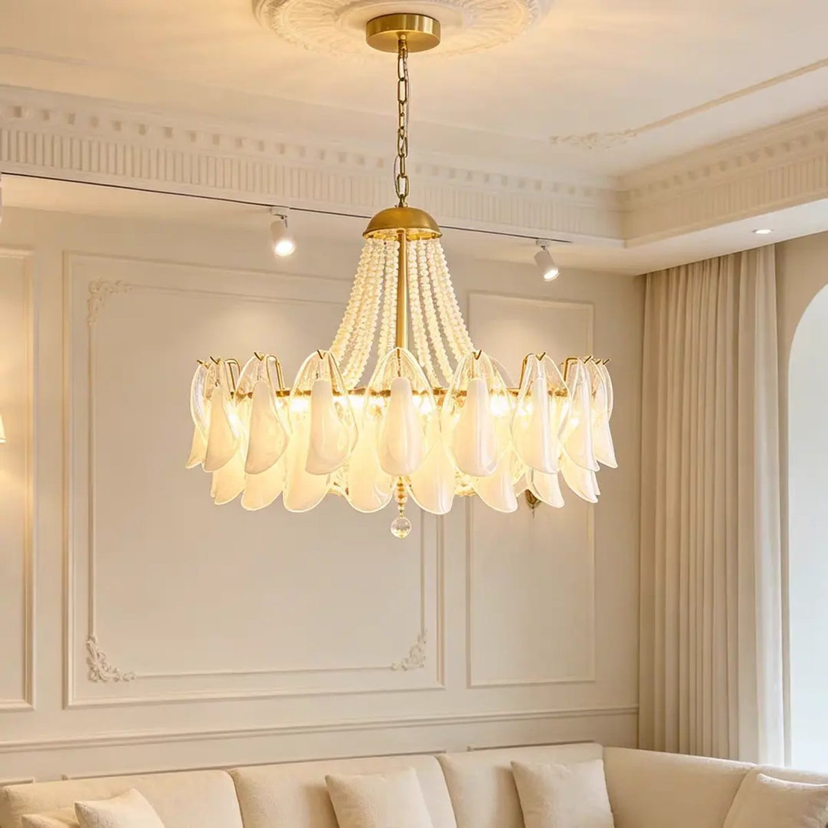 AM0587 — Light Luxury Crystal Chandelier for Living Rooms