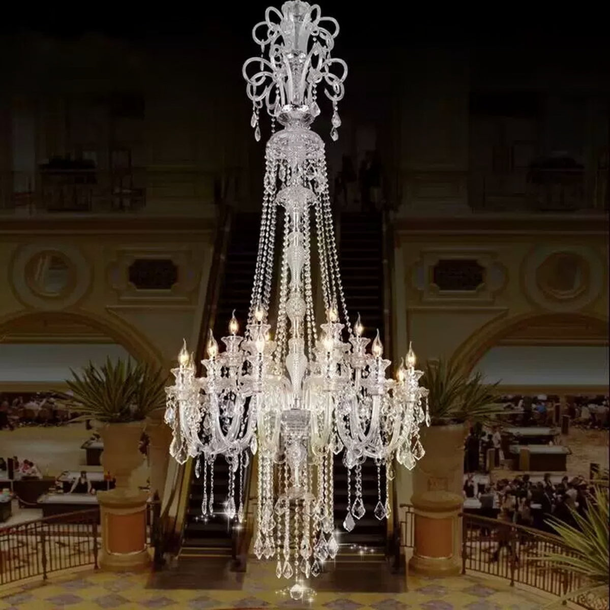 AM0744 — European Candle Crystal Chandelier for Bedrooms & Studies