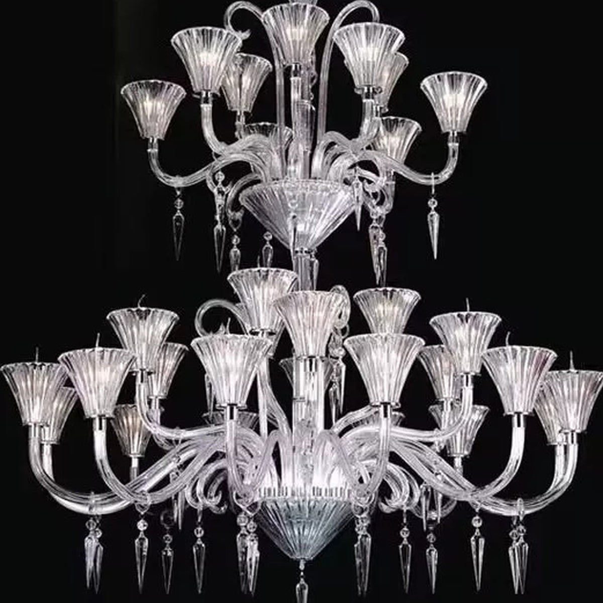 AM0832 — European Stairwell Grand Hall Crystal Chandelier for Retail Spaces & Gym Spaces