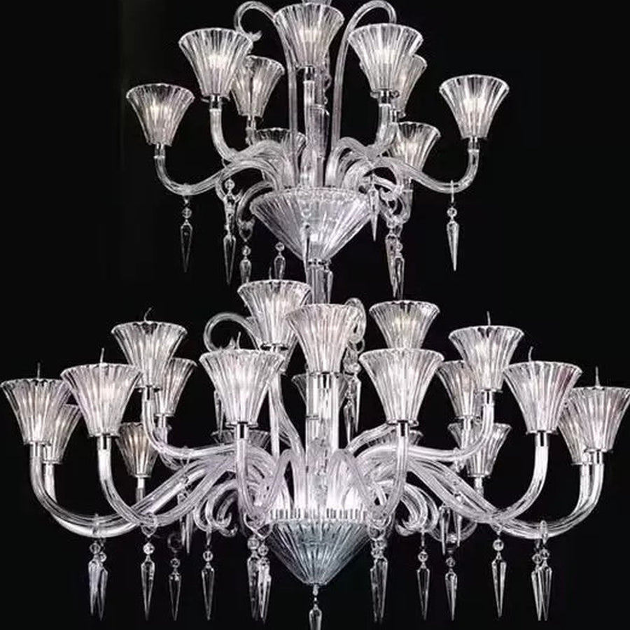 AM0832 — European Stairwell Grand Hall Crystal Chandelier for Retail Spaces & Gym Spaces