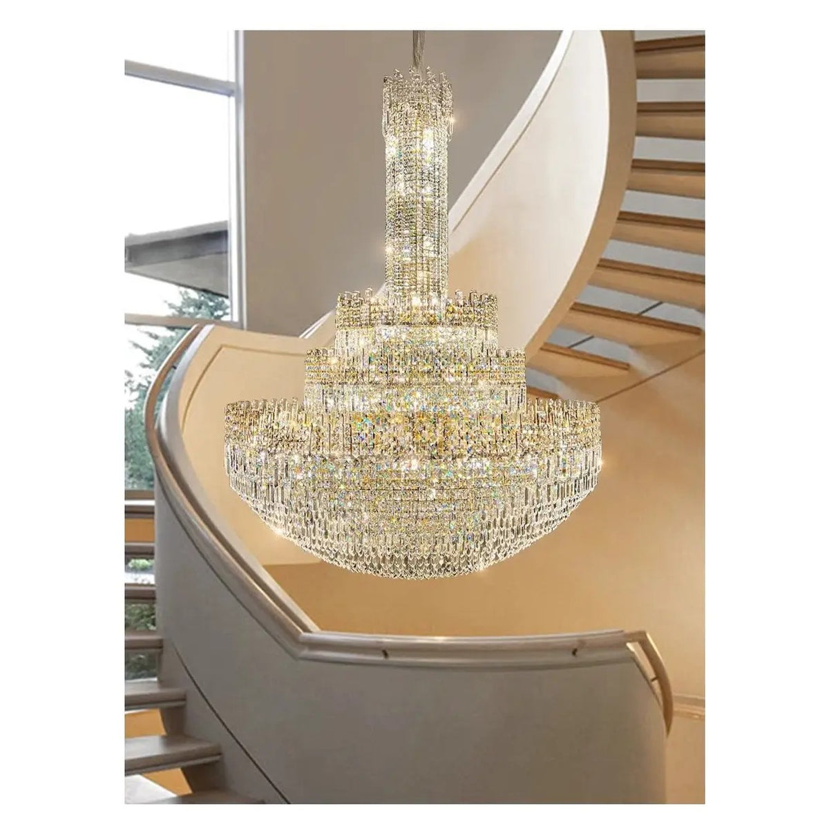 AM0629 — Light Luxury Crystal Chandelier for Living Rooms