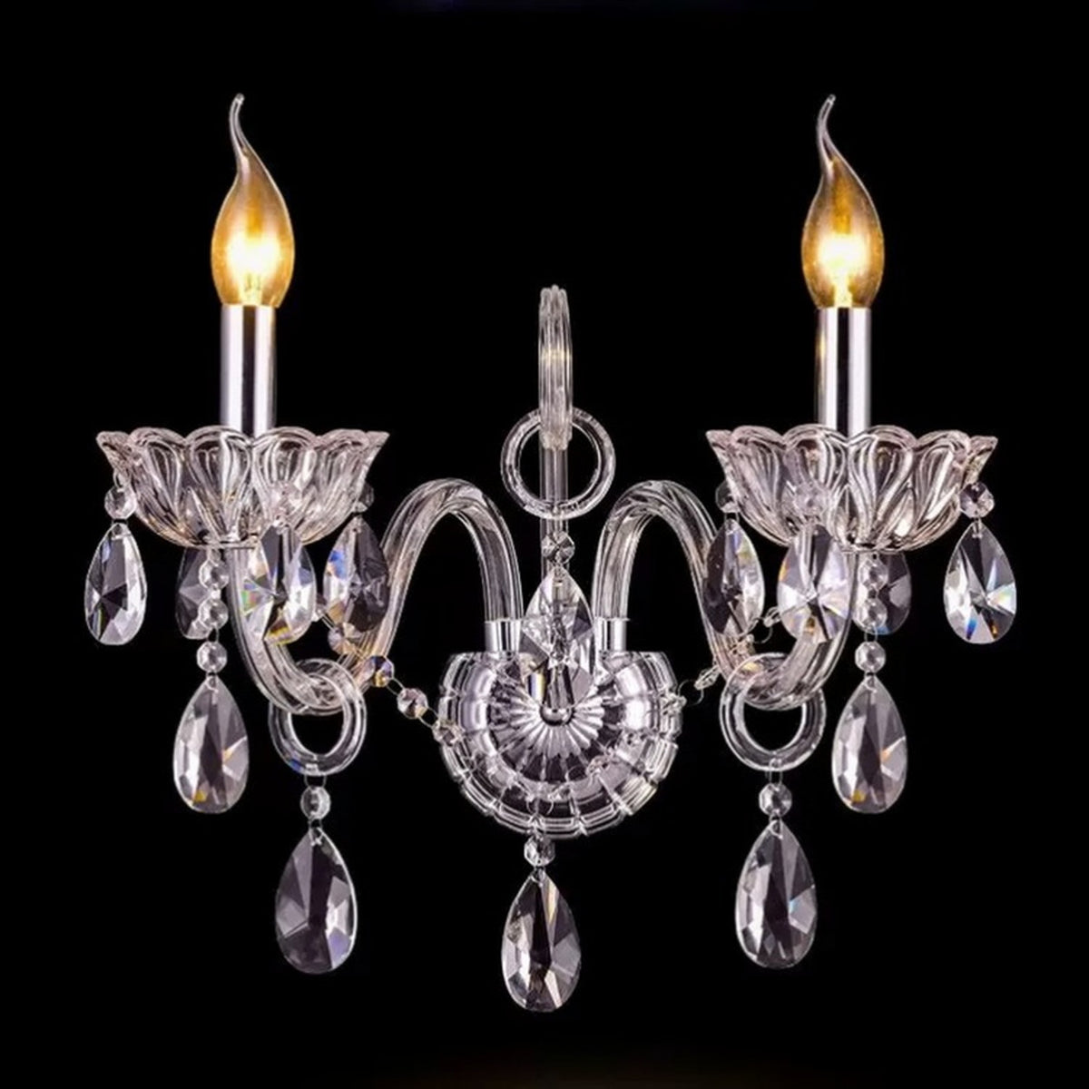 AM0837 — European Stairwell Crystal Wall Light for Living Rooms & Dining Rooms