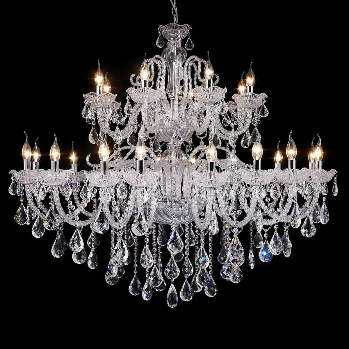 AM0766 — European Crystal Chandelier for Loft Spaces & Duplex Spaces