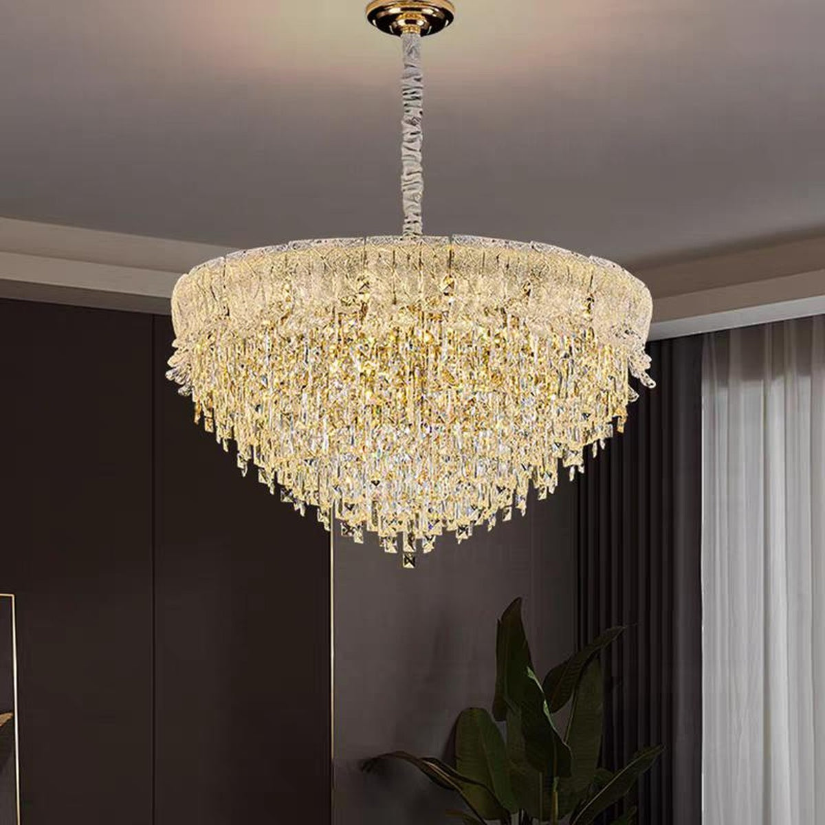 AM0671 — Modern Luxury Crystal Chandelier for Living Rooms
