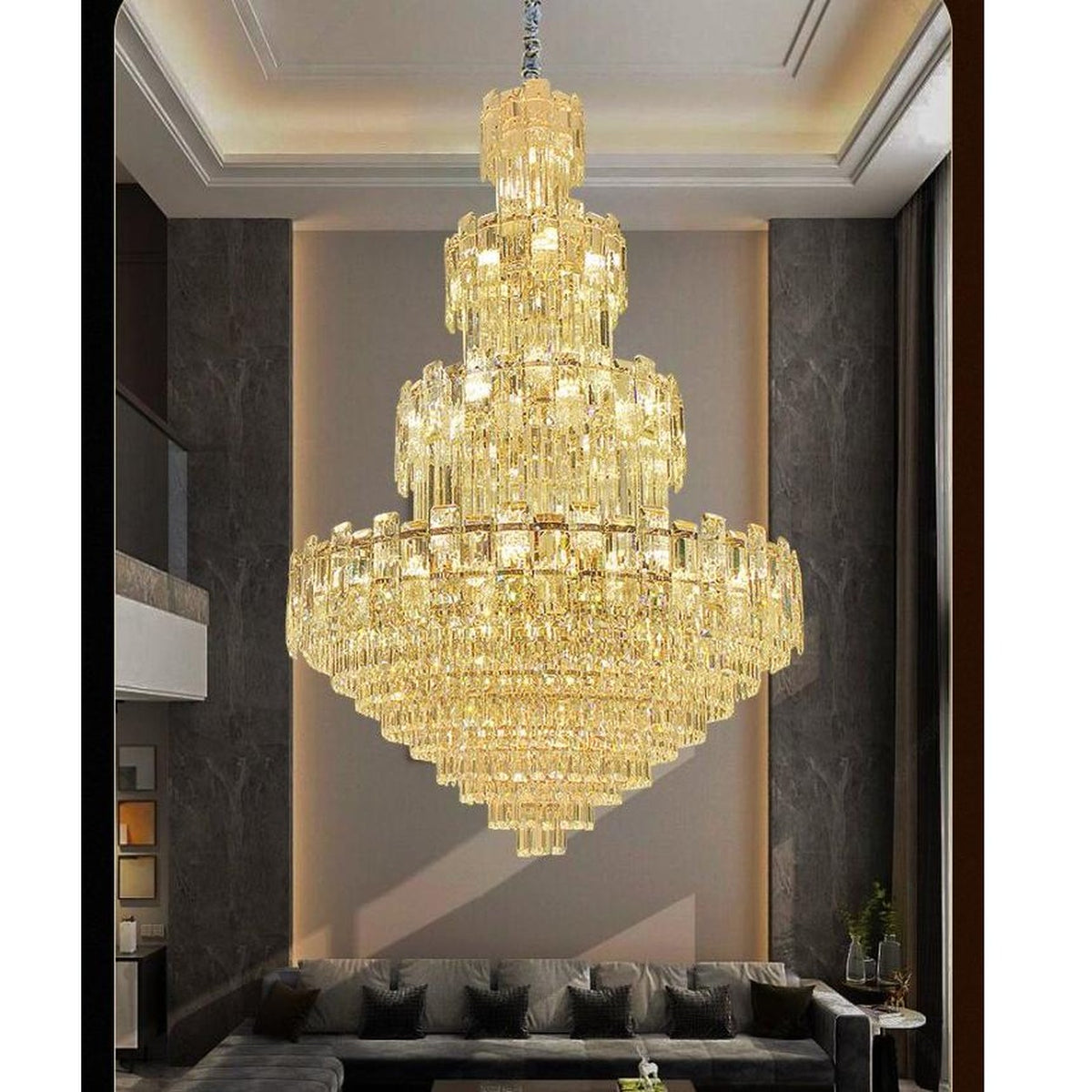 AM0621 — Light Luxury Crystal Chandelier for Hotels