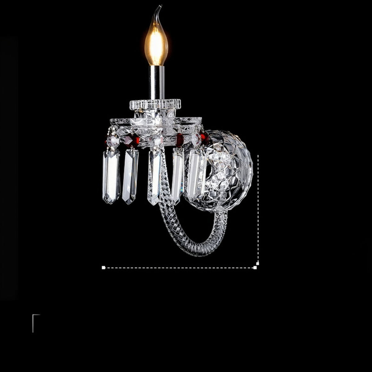 AM0842 — French Candle Crystal Chandelier for Living Rooms & Dining Rooms