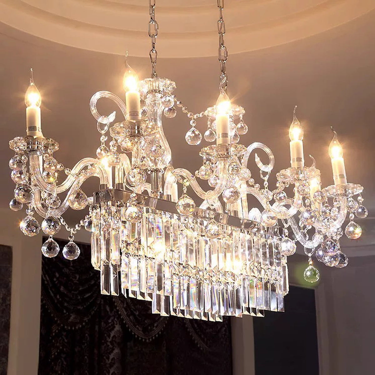 AM0706 — European Candle Crystal Chandelier for Hotels & Ballrooms