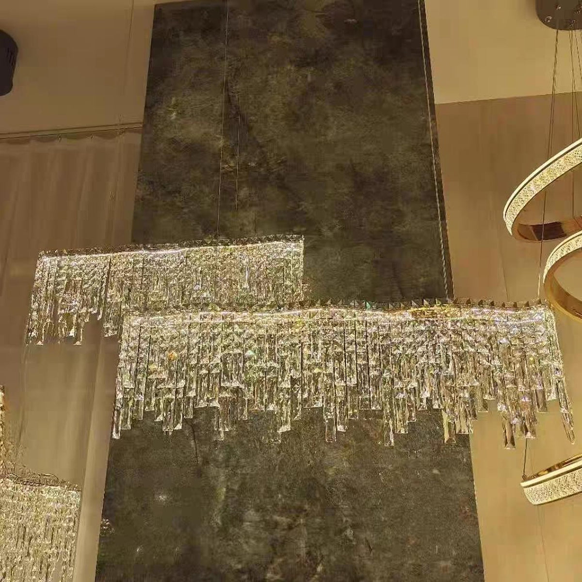 AM0617 — Modern Minimalist Crystal Chandelier for Living Rooms