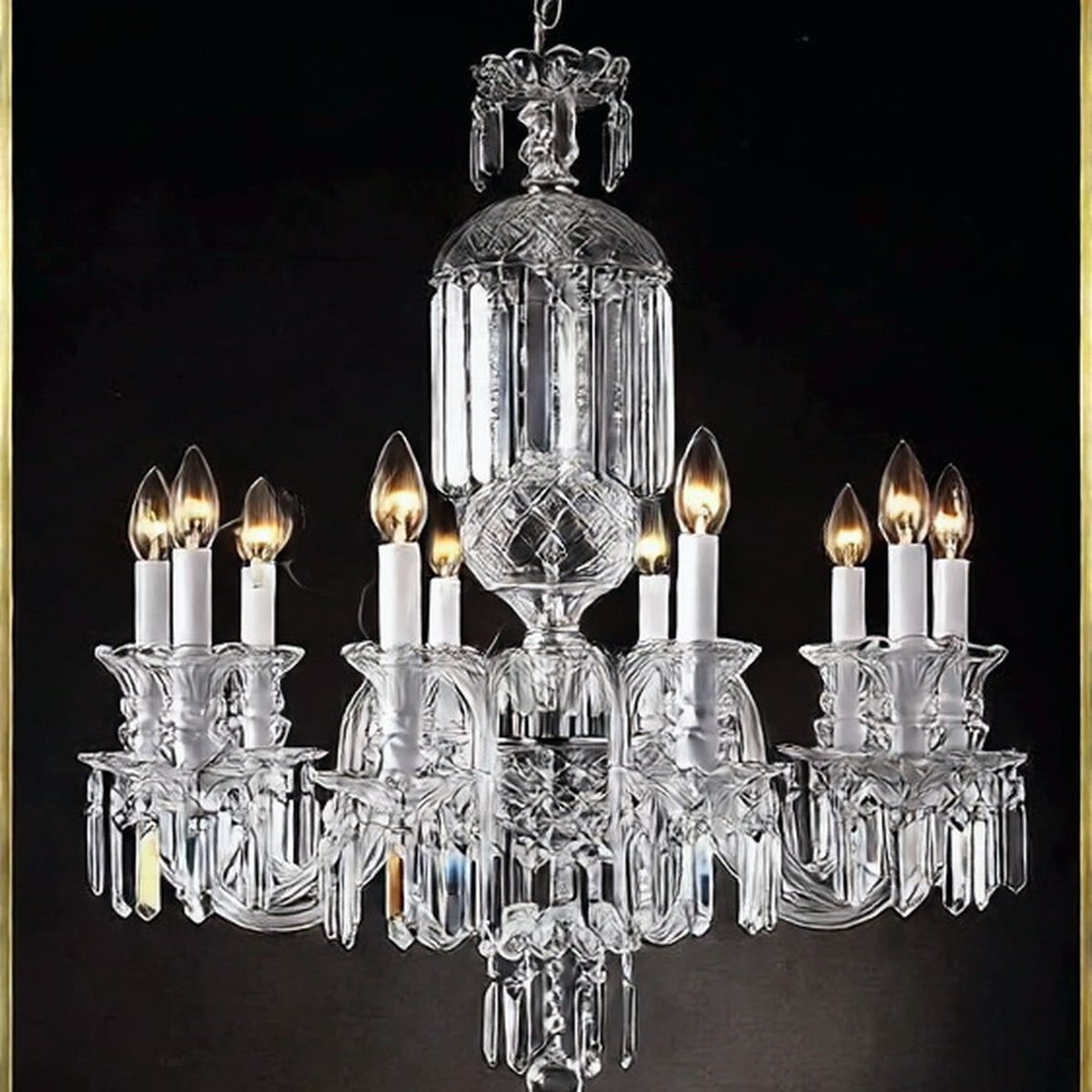 AM0741 — Modern Minimalist Candle Crystal Chandelier for Studies