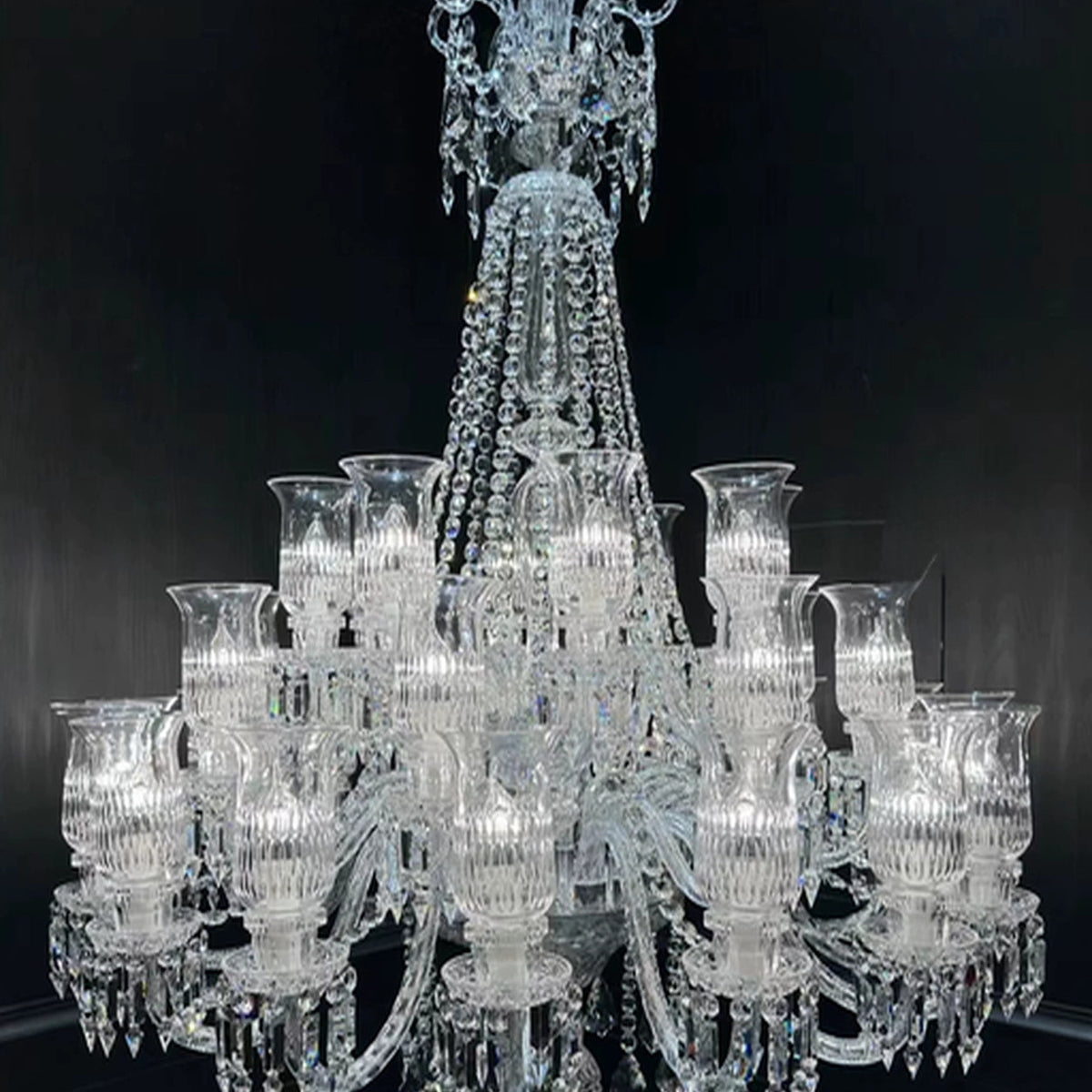 AM0866 — French Duplex Ballroom Stainless Steel Chandelier for Living Rooms