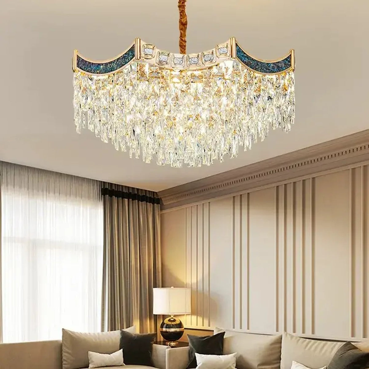 AM0546 — Modern Luxury Crystal Chandelier for Living Rooms