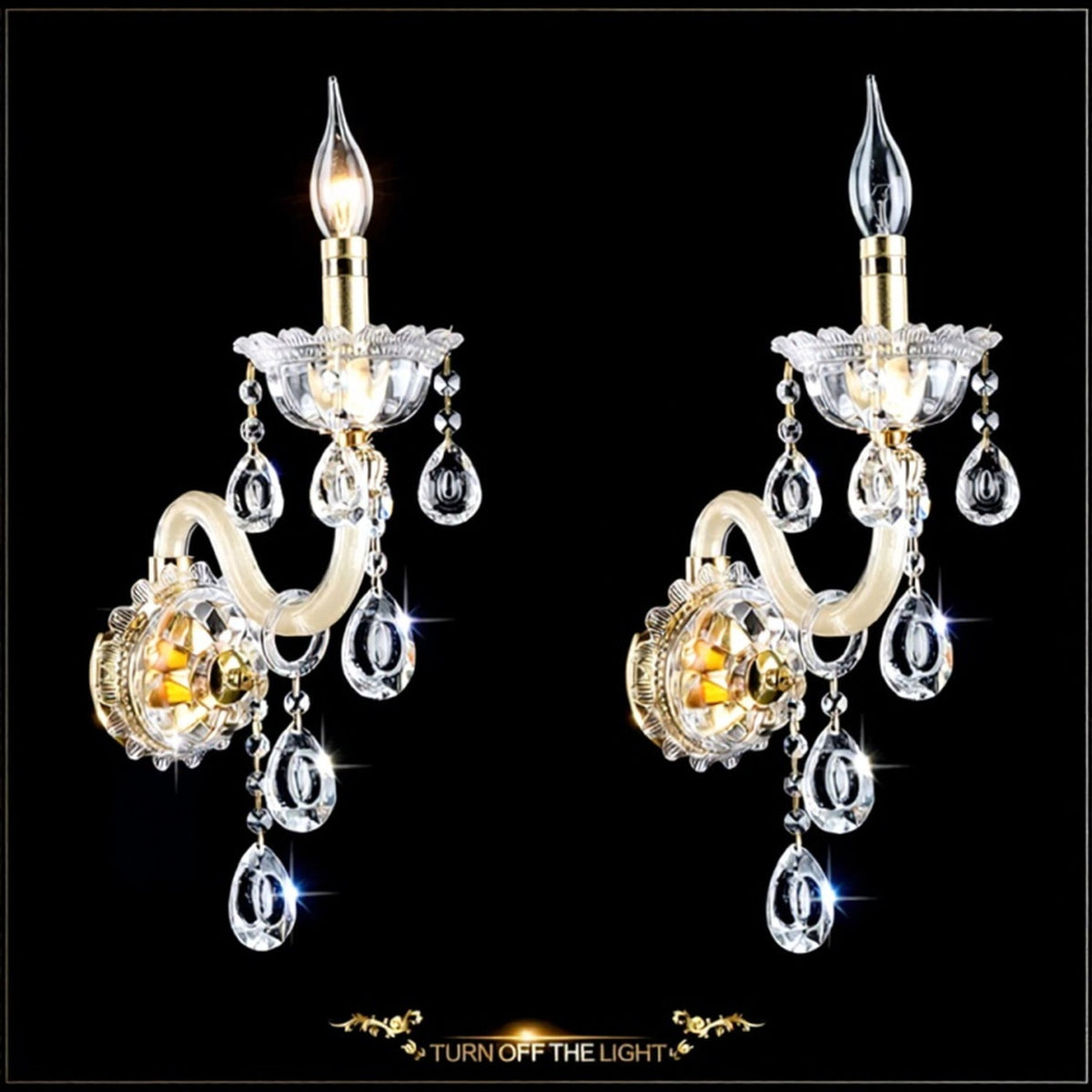 AM0767 — European Stairwell Crystal Wall Light for Living Rooms & Dining Rooms