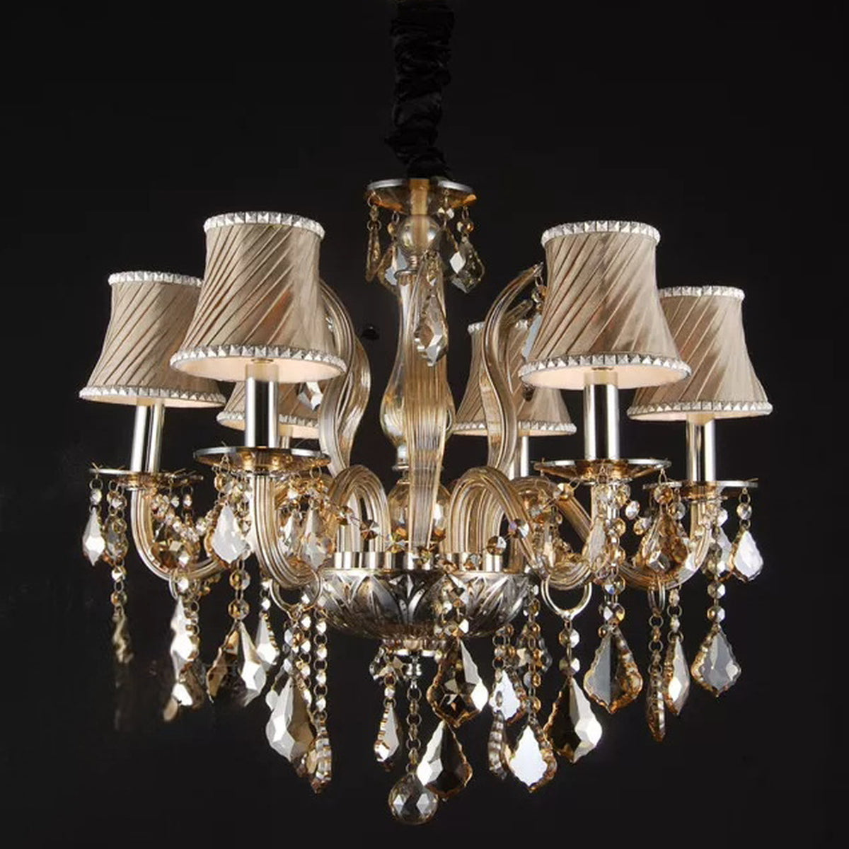 AM0707 — European Candle Crystal Glass Chandelier for Living Rooms & Dining Rooms