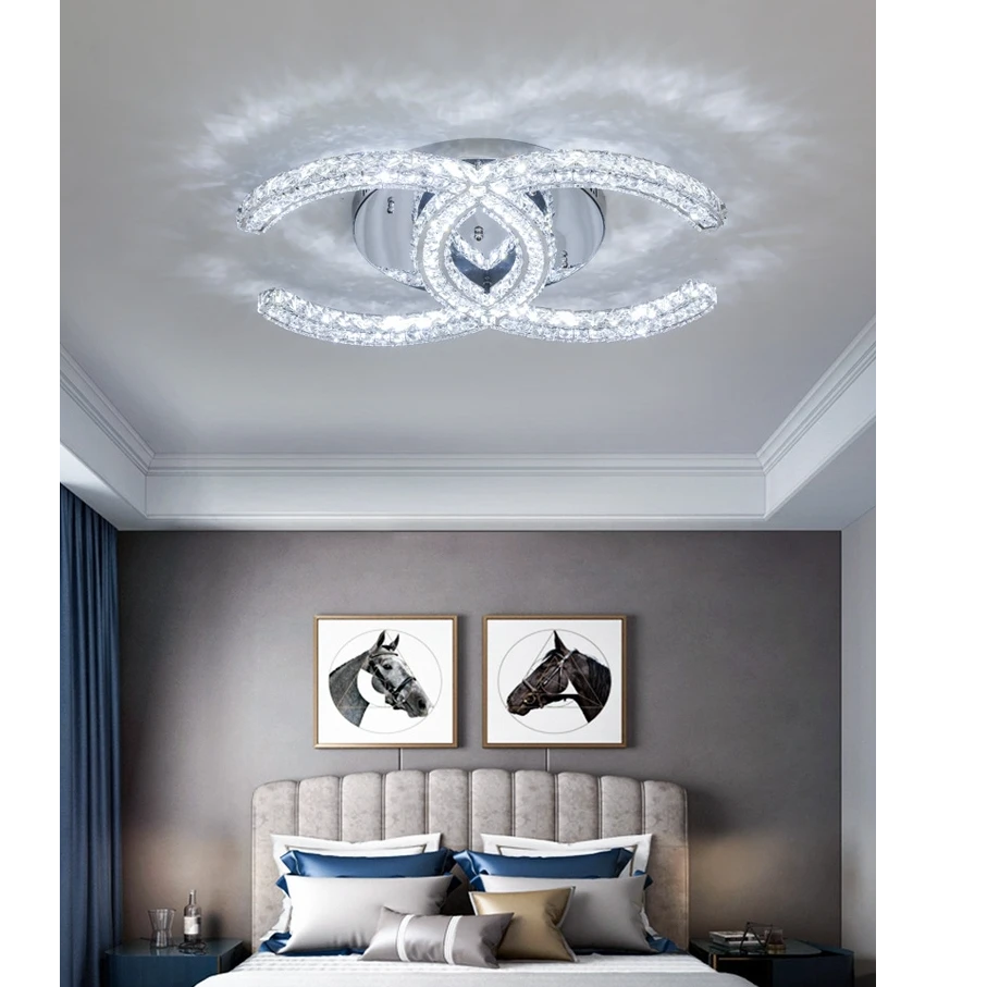 AM0085 · French Round Flush Mount Ceiling Light for Bedrooms · 8 Configurations — AM0085, view 5