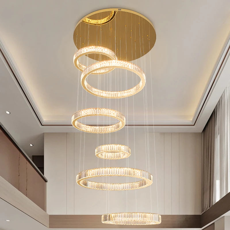 AM0068 · Modern Minimalist Cloud Cloud-Form Crystal Chandelier for Living Spaces — AM0068, view 5